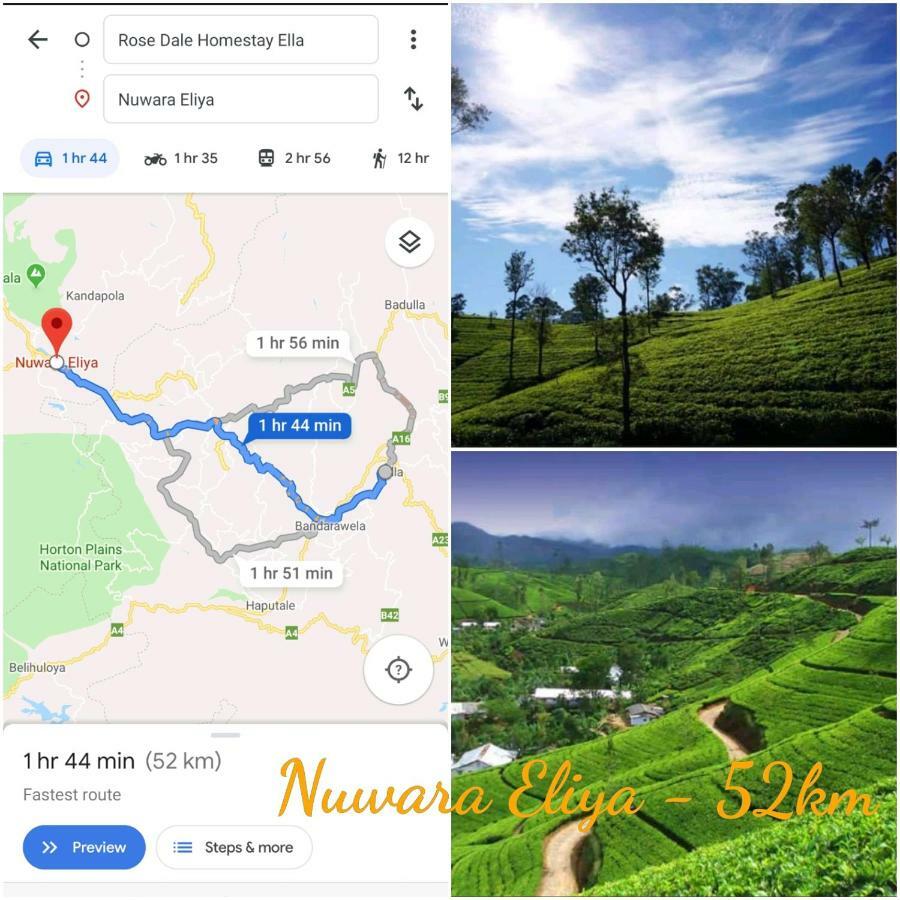 Rose Dale Homestay Ella Εξωτερικό φωτογραφία